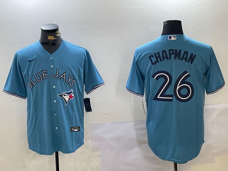 Men Toronto Blue Jays #26 Chapman Light Blue Game Nike 2024 MLB Jersey->indianapolis colts->NFL Jersey